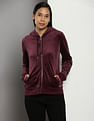 Calvin Klein Brand Tape Solid Hooded Sweatshirt