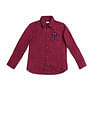 U.S. Polo Assn. Kids Boys Solid Regular Fit Shirt