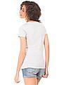 Aeropostale Sequin Branding Regular Fit T-Shirt
