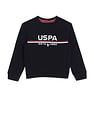 U.S. Polo Assn. Kids Solid Brand Print Sweatshirt