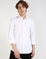 Calvin Klein Jeans White Dobby Shirt