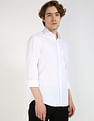 Calvin Klein Jeans White Dobby Shirt