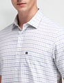 Arrow Sport Micro Checked Cotton Shirt