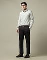 Arrow Mid Rise Solid Trousers