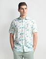 Arrow Sports Abstract Print Liberty Classic Shirt