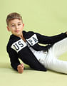 U.S. Polo Assn. Kids Boys Brand Printed Hooded Sweatshirt