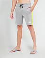 USPA Innerwear Colour Block Logo IYAR Knit Shorts - Pack Of 1