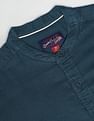 U.S. Polo Assn. Denim Co. Mandarin Collar Overdyed Solid Shirt