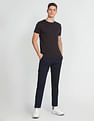 Flying Machine Twill Geometric Print Trousers