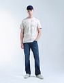 Flying Machine All Over Puff Printed Puff Digitopia T-Shirt