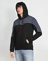 Flying Machine Hooded Panelled Sweatshirt
