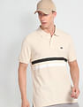 Arrow Sports Horizontal Stripe Cotton Polo Shirt