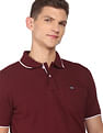 Arrow Sports Tipped Collar Pique Cotton Polo Shirt