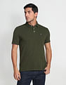 Arrow Sports Compact Cotton Solid Polo Shirt