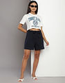 Tommy Hilfiger College Logo Super Crop T-Shirt