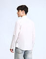 Flying Machine Slim Fit Dobby Solid Shirt