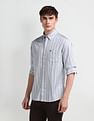 Arrow Sport Manhattan Slim Fit Herringbone Shirt