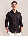 U.S. Polo Assn. Semi-Cutaway Collar Solid Shirt