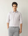 Arrow Geometric Printed Manhattan Slim Fit Twill Shirt