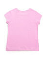 U.S. Polo Assn. Kids Girls Glitter Regular Fit T-Shirt