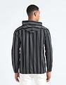 Flying Machine Hooded Vertical Stripe Shirt