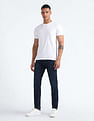 Flying Machine Mid Rise Slash Slim Tapered Jeans