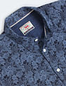 Flying Machine Button-Down Collar Floral Shirt