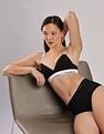 Calvin Klein Underwear Black Solid High Rise Panties