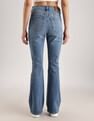 Calvin Klein Light-Wash Flared-Fit High Rise Jeans