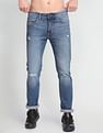Flying Machine Distressed Slim Tapered Fit Authentic Signature Jeans