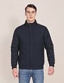 U.S. Polo Assn. High Neck Brand Print Quilted Jacket