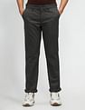 Arrow Sport Solid Dobby Slim Fit Trousers