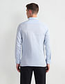 Arrow Patterned Dobby Cotton Shirt