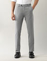 Arrow Solid Super Slim Fit Trousers