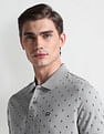 Arrow Sports Geometric Print Regular Polo Shirt