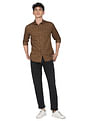 Flying Machine Cotton Geometric Print Shirt