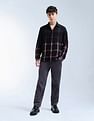 Flying Machine Tartan Checked Pure Cotton Shacket