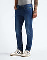 Flying Machine Mid Rise Slash Slim Tapered Fit Jeans