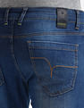Flying Machine Mid Rise Slash Slim Tapered Fit Jeans