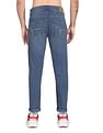 Flying Machine Stone Wash Slash Slim Tapered Fit Jeans
