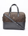 Tommy Hilfiger Logo Black Pu Handbag