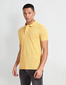 Flying Machine Solid Cotton Polo Shirt
