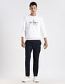 Calvin Klein Jeans Tapered Fit Solid Mid Rise Trouser