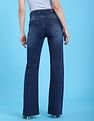 Flying Machine Women Mid Rise Bootcut Style Stone Wash Jeans