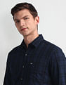 Arrow Sport Tartan Check Manhattan Slim Shirt