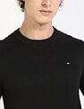 Tommy Hilfiger Solid Regular-Fit Cotton Sweater