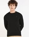 Tommy Hilfiger Solid Regular-Fit Cotton Sweater
