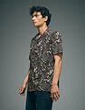 Flying Machine Tropical Print Cotton Shirt