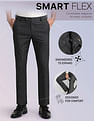 Arrow Mid Rise Smart Flex Dobby Trousers