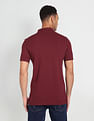 Flying Machine Short Sleeve Solid Polo Shirt